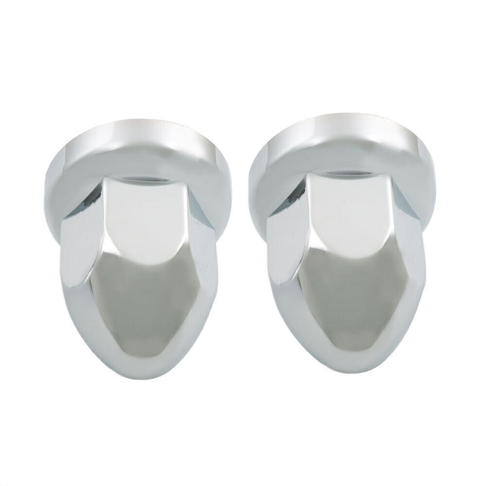 DURAFORCE Chrome 33mm Lug Nut Covers Push-on Bullet Flanged For Semi Trucks Pack of 40