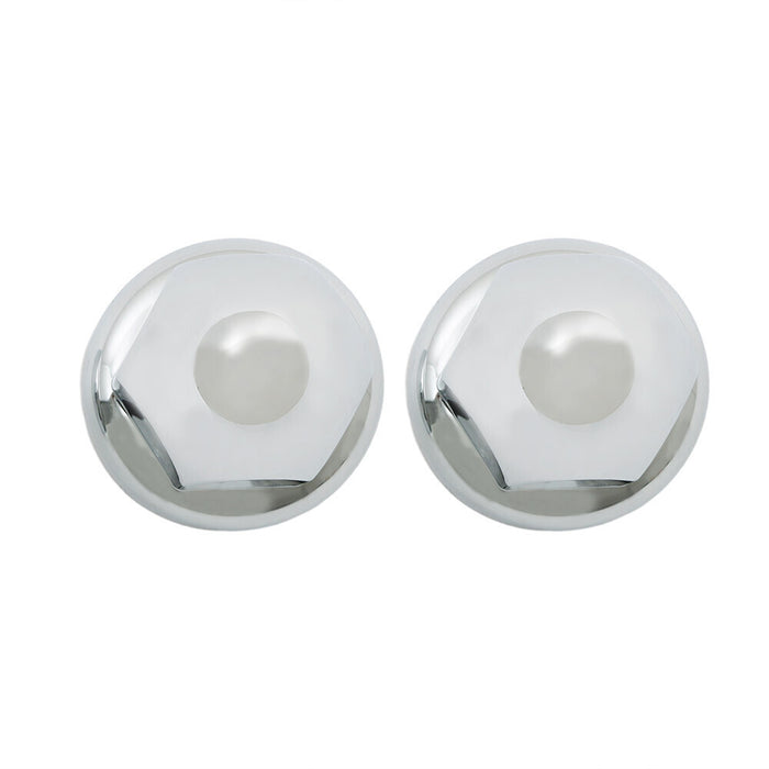 DURAFORCE Chrome 33mm Lug Nut Covers Push-on Bullet Flanged For Semi Trucks Pack of 40