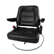 DURAFORCE Universal Folding Seat For Tractor And Forklift With Slide/ Armrest/ Seatbelt