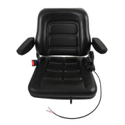 DURAFORCE Universal Folding Seat For Tractor And Forklift With Slide/ Armrest/ Seatbelt