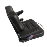 DURAFORCE Universal Folding Seat For Tractor And Forklift With Slide/ Armrest/ Seatbelt