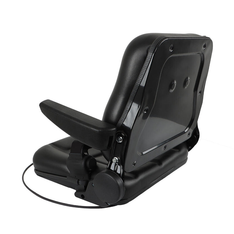 DURAFORCE Universal Folding Seat For Tractor And Forklift With Slide/ Armrest/ Seatbelt