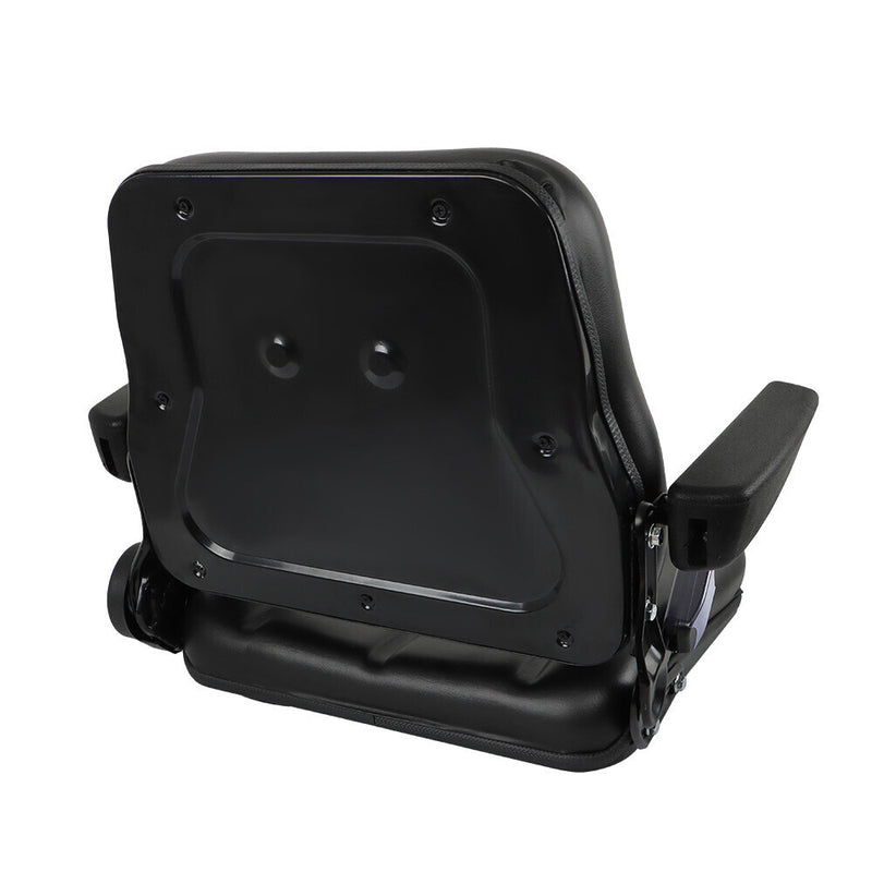 DURAFORCE Universal Folding Seat For Tractor And Forklift With Slide/ Armrest/ Seatbelt