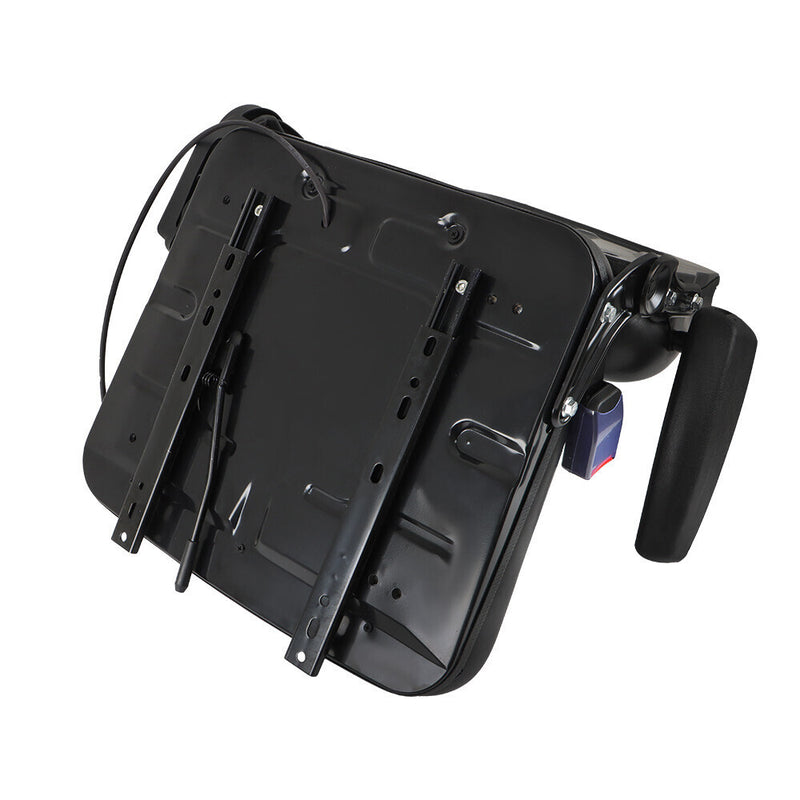 DURAFORCE Universal Folding Seat For Tractor And Forklift With Slide/ Armrest/ Seatbelt
