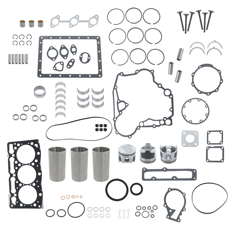 DURAFORCE D1305 Engine Overhaul Rebuild Kit With Valve for Kubota D1305 B2650 ZD331P