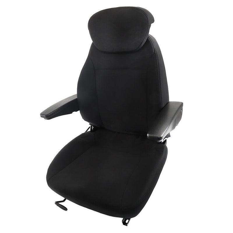 DURAFORCE Black Seat Assembly For New Holland Loader Backhoe 555 555A 555B 555C 555D 555E