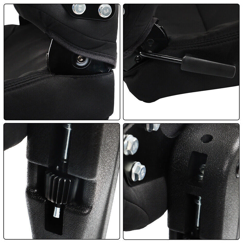 DURAFORCE Black Seat Assembly For New Holland Loader Backhoe 555 555A 555B 555C 555D 555E