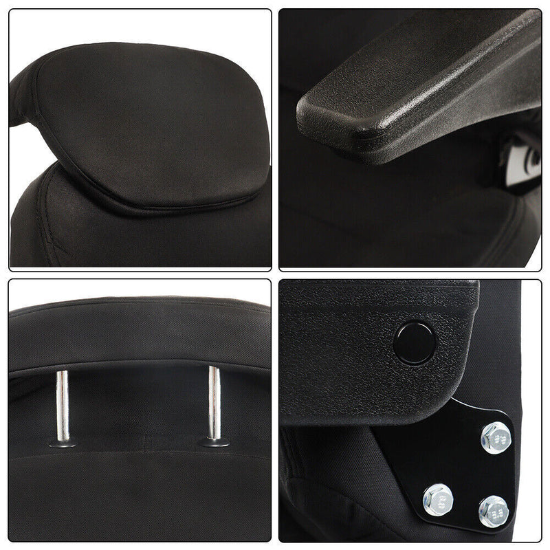DURAFORCE Black Seat Assembly For New Holland Loader Backhoe 555 555A 555B 555C 555D 555E