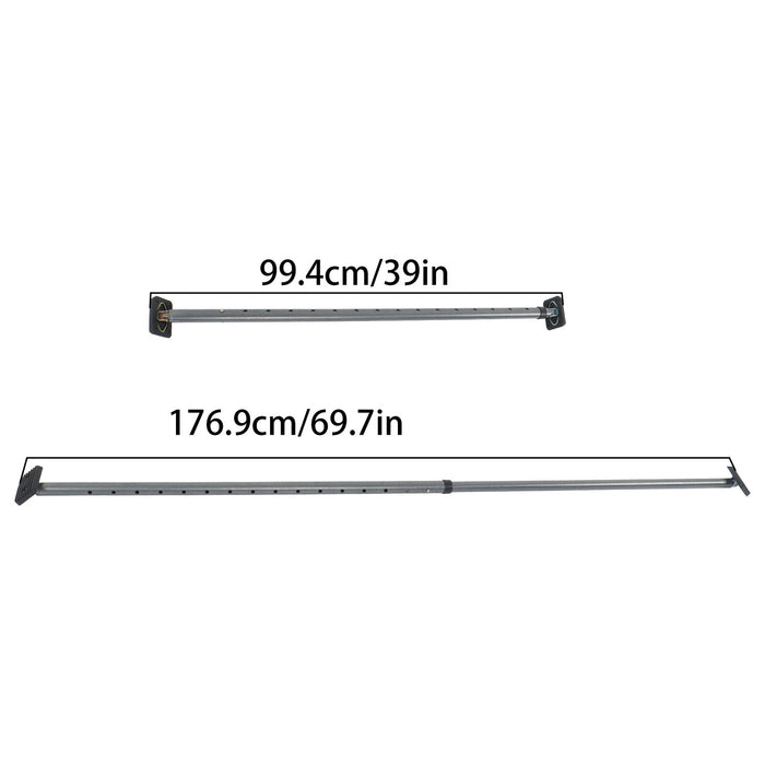 DURAFORCE Adjustable from 40" to 73" Cargo Bar Truck Bed Bar 220 lbs Capacity Adjustable