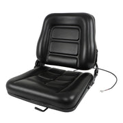DURAFORCE Forklift Seat Fold Down Tractor Seat with Adjustable Angle Back Universal