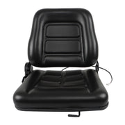DURAFORCE Forklift Seat Fold Down Tractor Seat with Adjustable Angle Back Universal