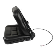 DURAFORCE Forklift Seat Fold Down Tractor Seat with Adjustable Angle Back Universal
