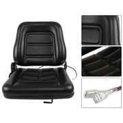 DURAFORCE Forklift Seat Fold Down Tractor Seat with Adjustable Angle Back Universal