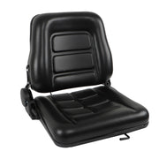 DURAFORCE Forklift Seat Fold Down Tractor Seat with Adjustable Angle Back Universal