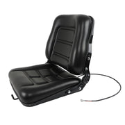 DURAFORCE Forklift Seat Fold Down Tractor Seat with Adjustable Angle Back Universal