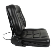 DURAFORCE Forklift Seat Fold Down Tractor Seat with Adjustable Angle Back Universal