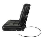 DURAFORCE Forklift Seat Fold Down Tractor Seat with Adjustable Angle Back Universal