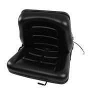 DURAFORCE Forklift Seat Fold Down Tractor Seat with Adjustable Angle Back Universal