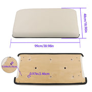 DURAFORCE Seat Bottom Cushion Assembly 1979-2000.5 For Club Car DS Golf Cart Leather White