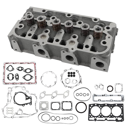 DURAFORCE Complete Cylinder Head w/ Valves Gasket Kit For Kubota D1305 B26 FZ2400 RTV1100
