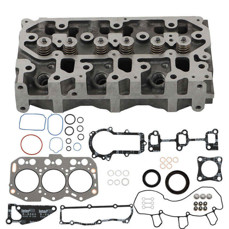DURAFORCE New Complete Cylinder Head & Full Gasket Set For Yanmar 3TNV76 Komatsu PC22MR-3