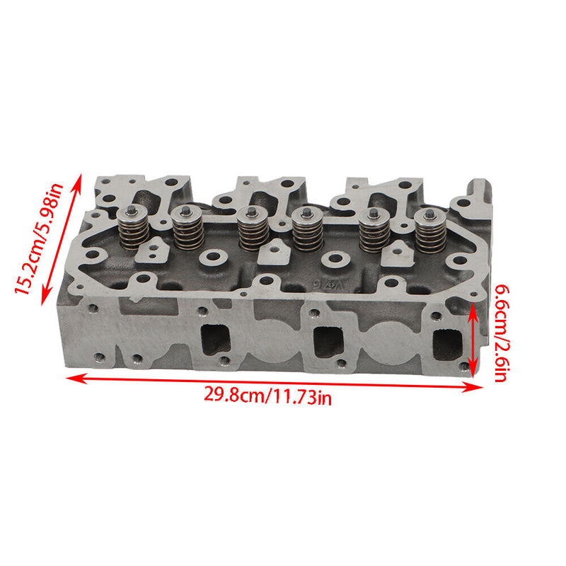 DURAFORCE New Complete Cylinder Head & Full Gasket Set For Yanmar 3TNV76 Komatsu PC22MR-3