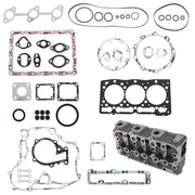 DURAFORCE Complete Cylinder Head w/ Valves Gasket Kit For Kubota D1305 B2620 RTV1100