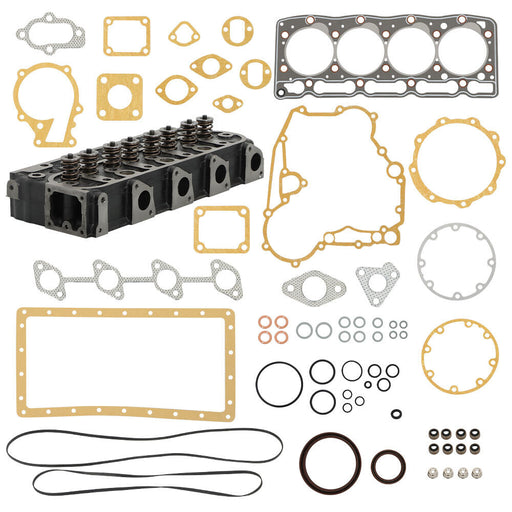 DURAFORCE 1× Complete Cylinder Head Assy+Gasket Kit For Kubota V1505 V1505D Tractor