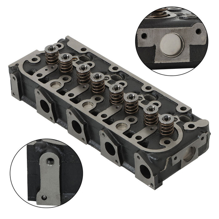 DURAFORCE 1× Complete Cylinder Head Assy+Gasket Kit For Kubota V1505 V1505D Tractor