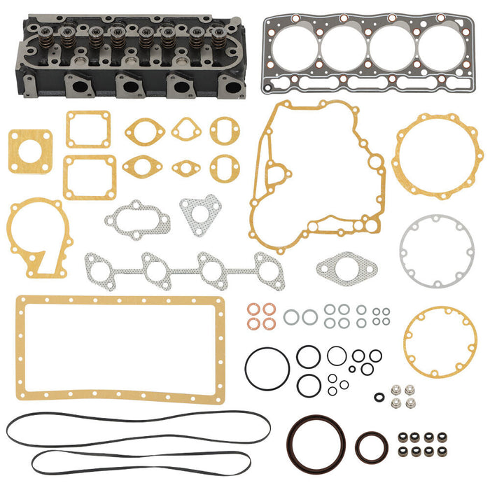 DURAFORCE 1× Complete Cylinder Head Assy+Gasket Kit For Kubota V1505 V1505D Tractor