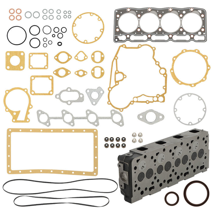 DURAFORCE 1× Complete Cylinder Head Assy+Gasket Kit For Kubota V1505 V1505D Tractor