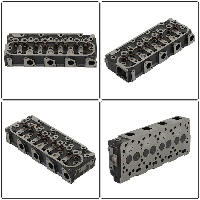 DURAFORCE 1× Complete Cylinder Head Assy+Gasket Kit For Kubota V1505 V1505D Tractor
