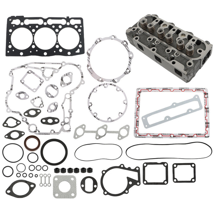 DURAFORCE 16022-0304 Complete Cylinder Head W/ Full Gasket Kit For Kubota D1105 RTV1100