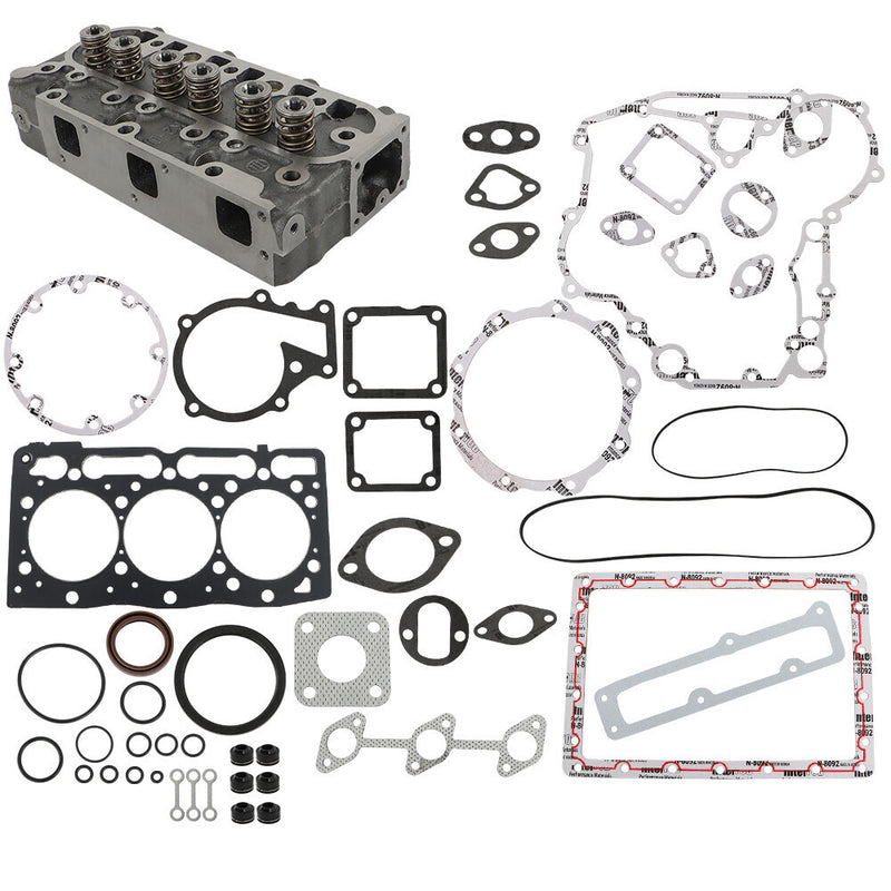 DURAFORCE 16022-0304 Complete Cylinder Head W/ Full Gasket Kit For Kubota D1105 RTV1100