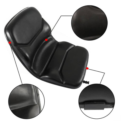 DURAFORCE Black Seat For Case Backhoe Loader 584D 584E 585D Skid Steer Loader Forklifts