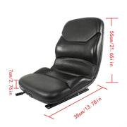 DURAFORCE Black Seat For Case Backhoe Loader 584D 584E 585D Skid Steer Loader Forklifts