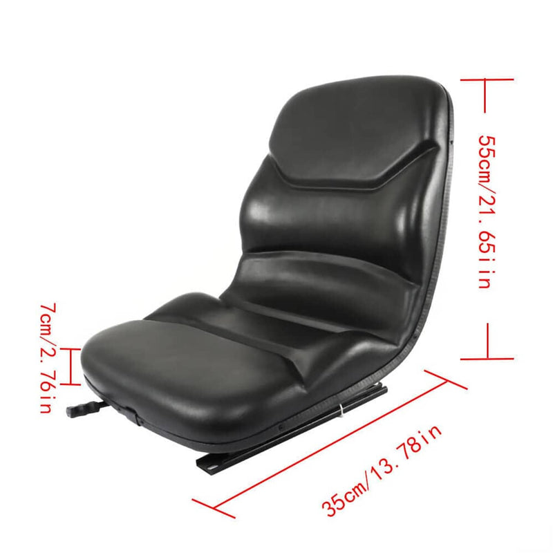 DURAFORCE Black Seat For Case Backhoe Loader 584D 584E 585D Skid Steer Loader Forklifts