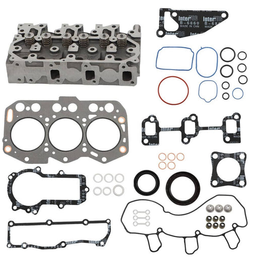 DURAFORCE Complete Cylinder Head Assy & Gasket Set For Yanmar 3TNV76 Komatsu PC22MR-3