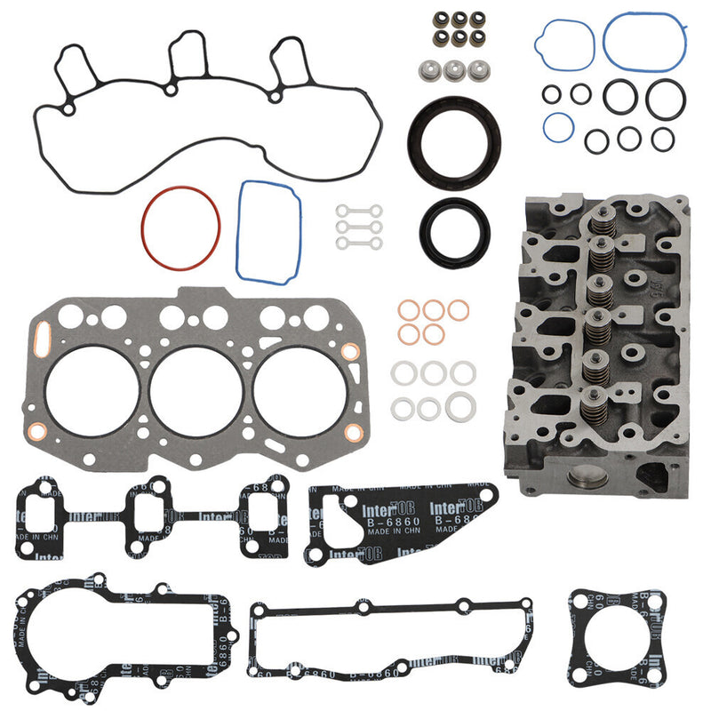 DURAFORCE Complete Cylinder Head Assy & Gasket Set For Yanmar 3TNV76 Komatsu PC22MR-3