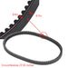 DURAFORCE 2Pcs Go Kart Drive Belt 203597 For Murray 10042 Comet Torque Converter 37X98
