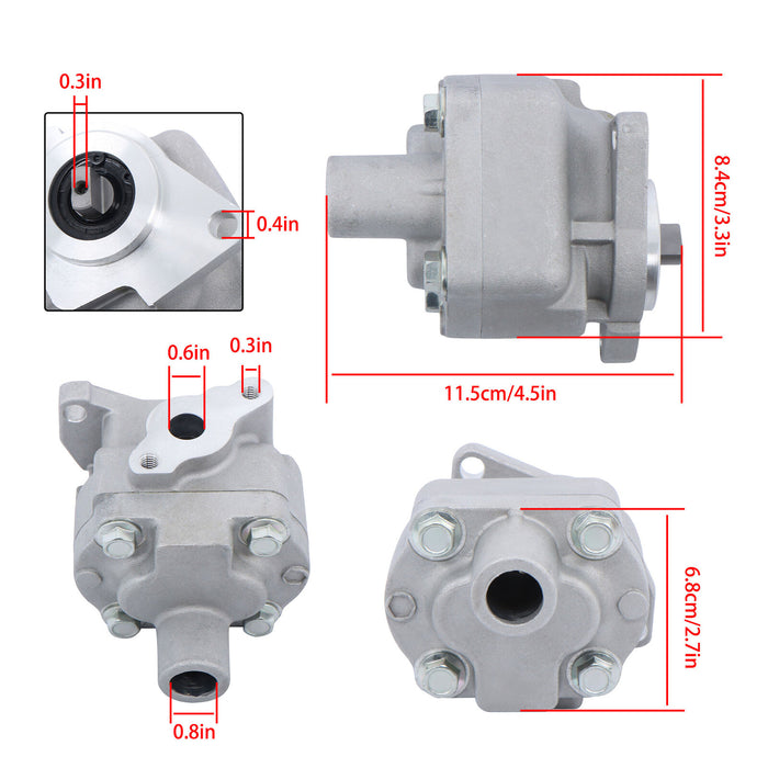 DURAFORCE 6C040-36300 Hydraulic Pump for Kubota B1700D, B1700E, B2100D, B2100E, B2400E