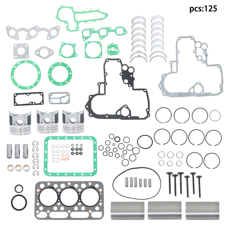 DURAFORCE D1403 Engine Rebuild Kit For Kubota L2500 L2500DT L2500F L2600 L2600F Tractor