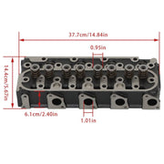 DURAFORCE Complete Cylinder Head & Full Gasket Kit For Kubota V1505 Tractor B3300S