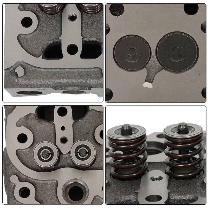 DURAFORCE For Kubota D950 D850 Engine Complete Cylinder Head w/ Valves + Full Gasket Kit
