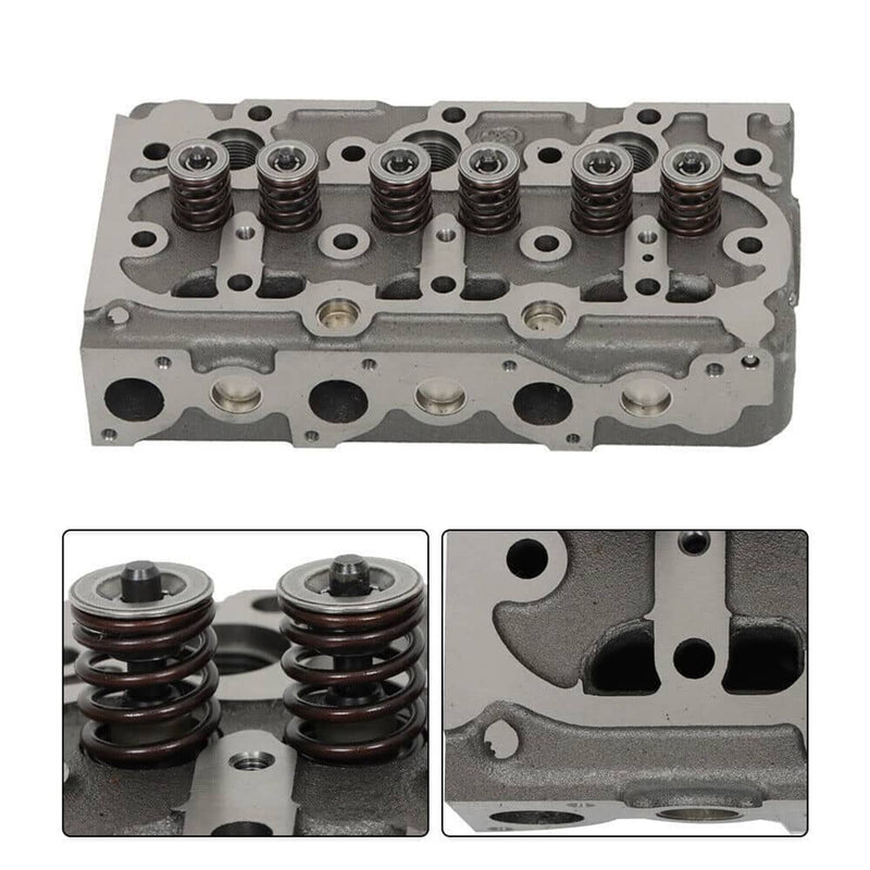 DURAFORCE For Kubota D950 D850 Engine Complete Cylinder Head w/ Valves + Full Gasket Kit
