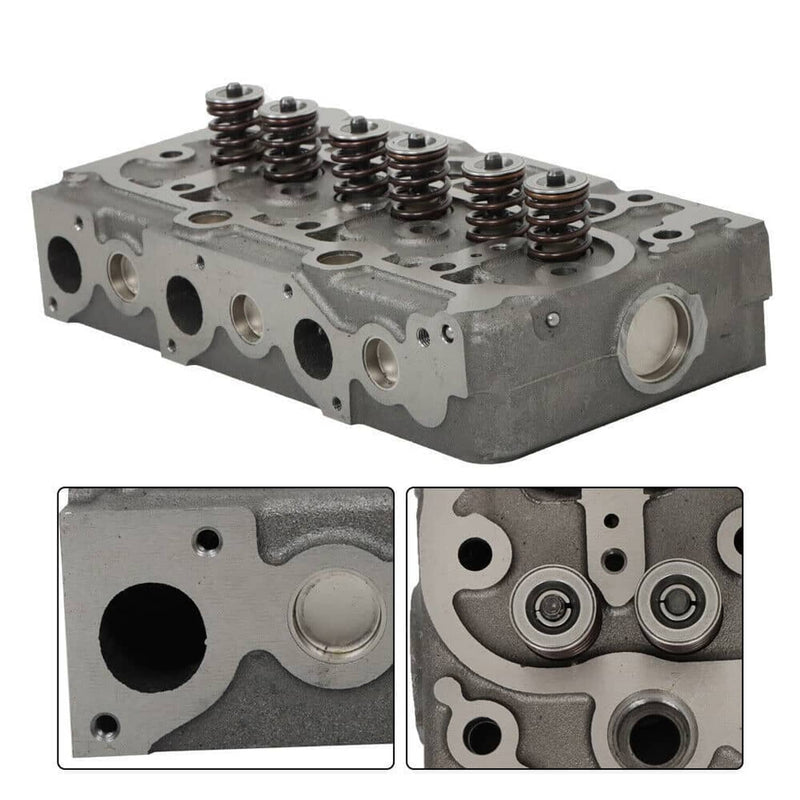 DURAFORCE For Kubota D950 D850 Engine Complete Cylinder Head w/ Valves + Full Gasket Kit