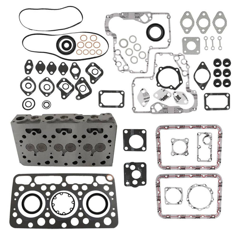 DURAFORCE Fits For Kubota D750 Engine Complete Cylinder Head Assy & Full Gasket Kit