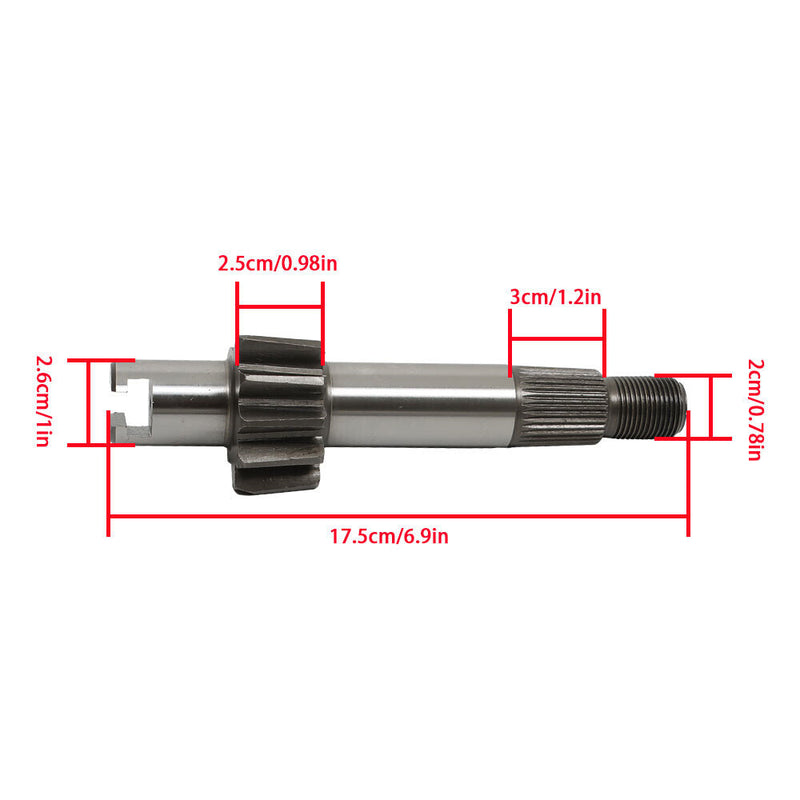 DURAFORCE For Ford Kubota Mitsubishi 38180-16120 67453-00111 Steering Sector Shaft