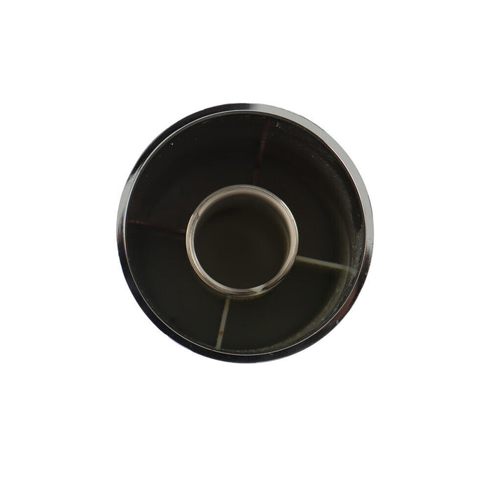 DURAFORCE Rear 33mm Chrome Semi Truck Wheel Axle Covers w/ Hub Caps Lug Nuts Set of 4