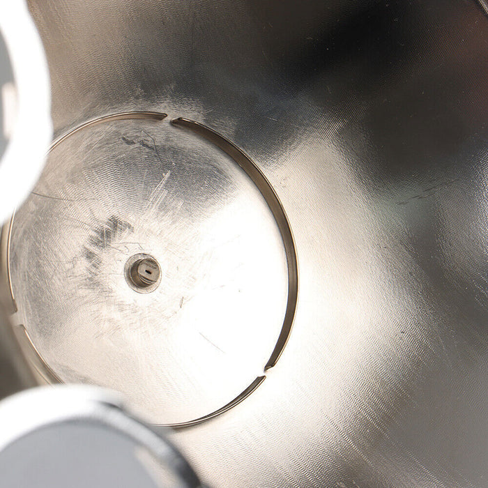 DURAFORCE Rear 33mm Chrome Semi Truck Wheel Axle Covers w/ Hub Caps Lug Nuts Set of 4